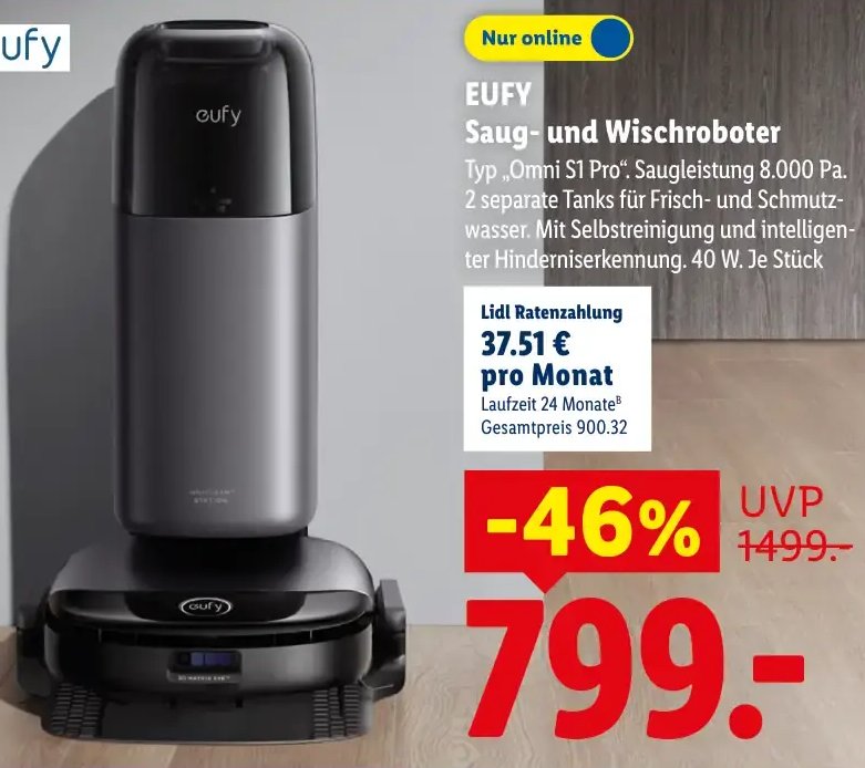 EUFY Saug- und Wischroboter