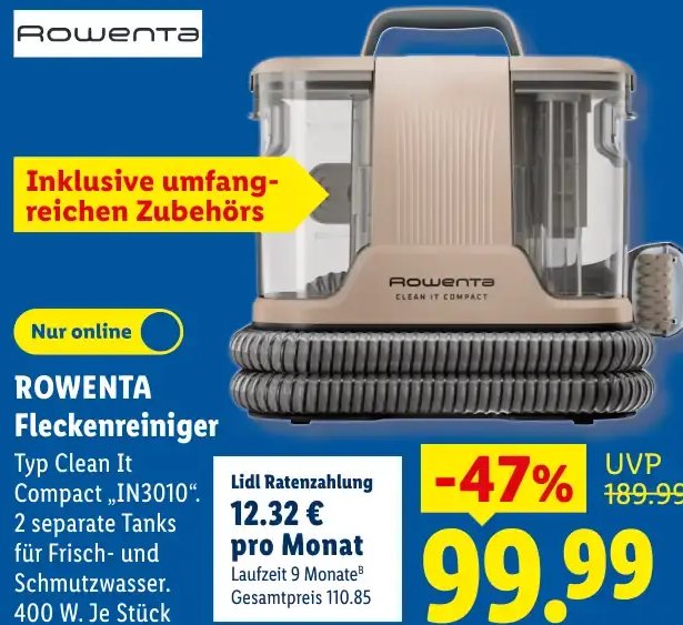 ROWENTA Fleckenreiniger