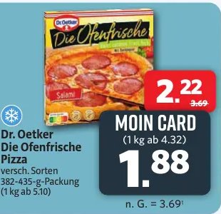 Dr. Oetker Die Ofenfrische Pizza