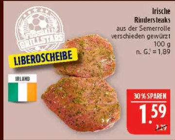Irische Rindersteaks