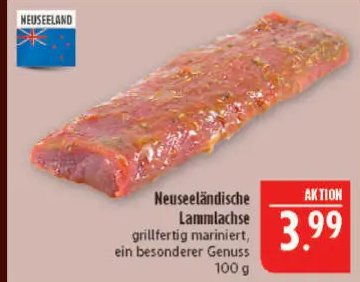 Neuseeländische Lammlachse