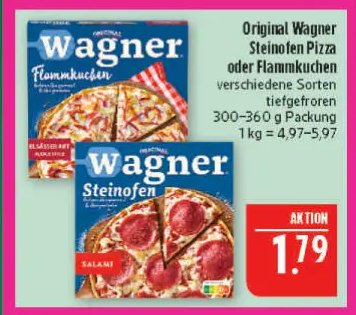 Original Wagner Steinofen Pizza oder Flammkuchen