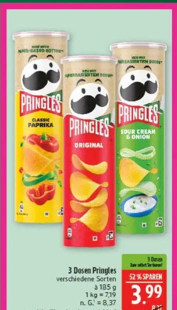 3 Dosen Pringles