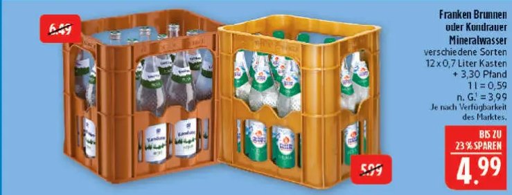 Franken Brunnen oder Kondrauer Mineralwasser
