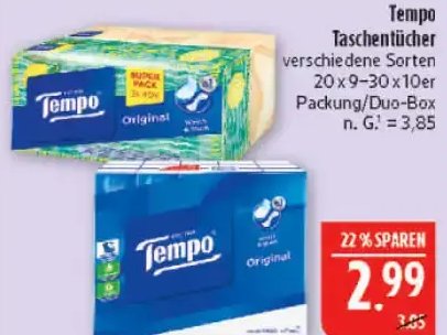 Tempo Taschentücher