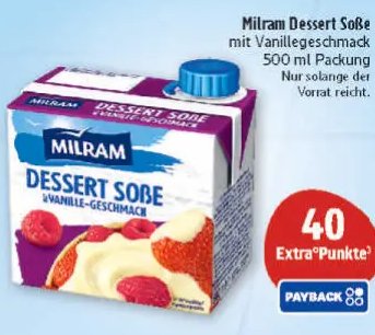 Milram Dessert Soße