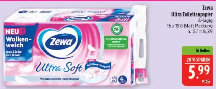 Zewa Ultra Toilettenpapier