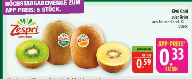Kiwi Gold oder Grün