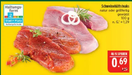 Schweinehüftsteaks
