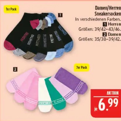 Damen/Herren Sneakersocken