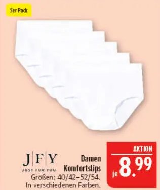 JFY Damen Komfortslips