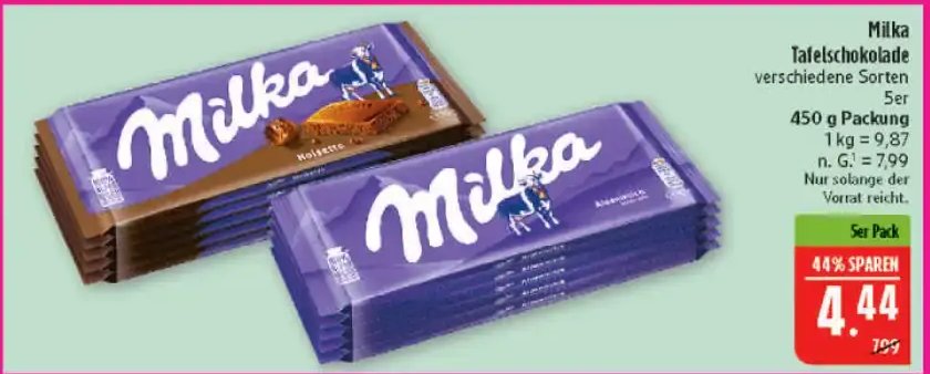 Milka Tafelschokolade