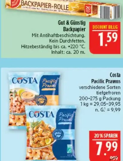 Gut & Günstig Backpapier
