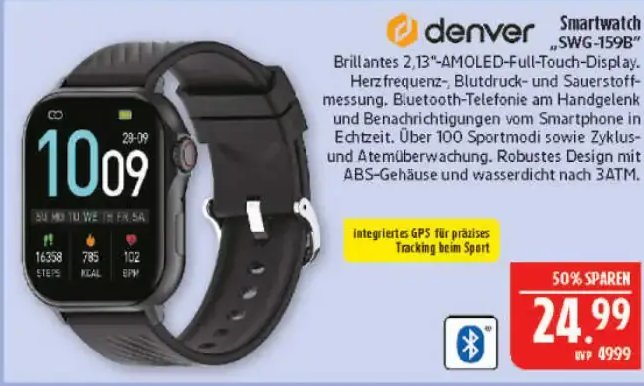 Denver Smartwatch „SWG-159B“