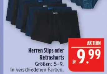 Herren Slips oder Retroshorts