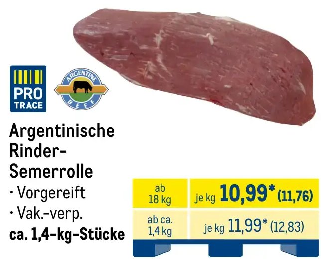 Argentinische Rinder-Semerrolle