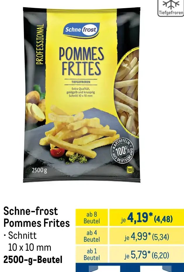 Schne-frost Pommes Frites