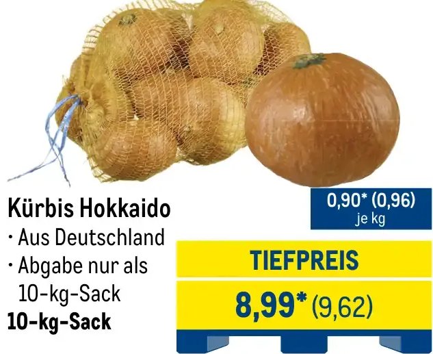 Kürbis Hokkaido