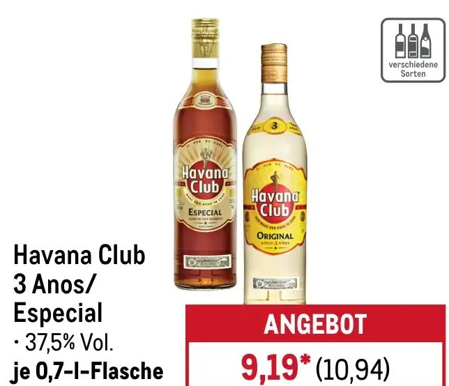 Havana Club 3 Anos/Especial