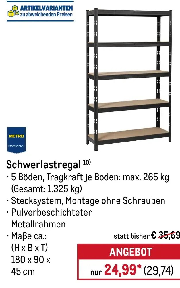 Schwerlastregal