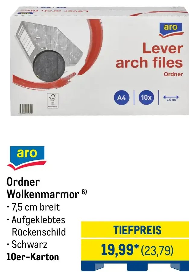 Ordner Wolkenmarmor
