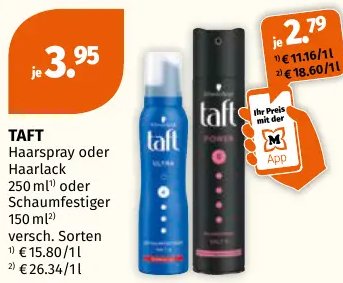 TAFT Haarspray oder Haarlack