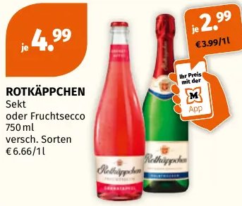 ROTKÄPPCHEN Sekt oder Fruchtsecco