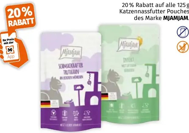MJAMJAM Katzennassfutter Pouches