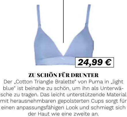 Puma Cotton Triangle Bralette