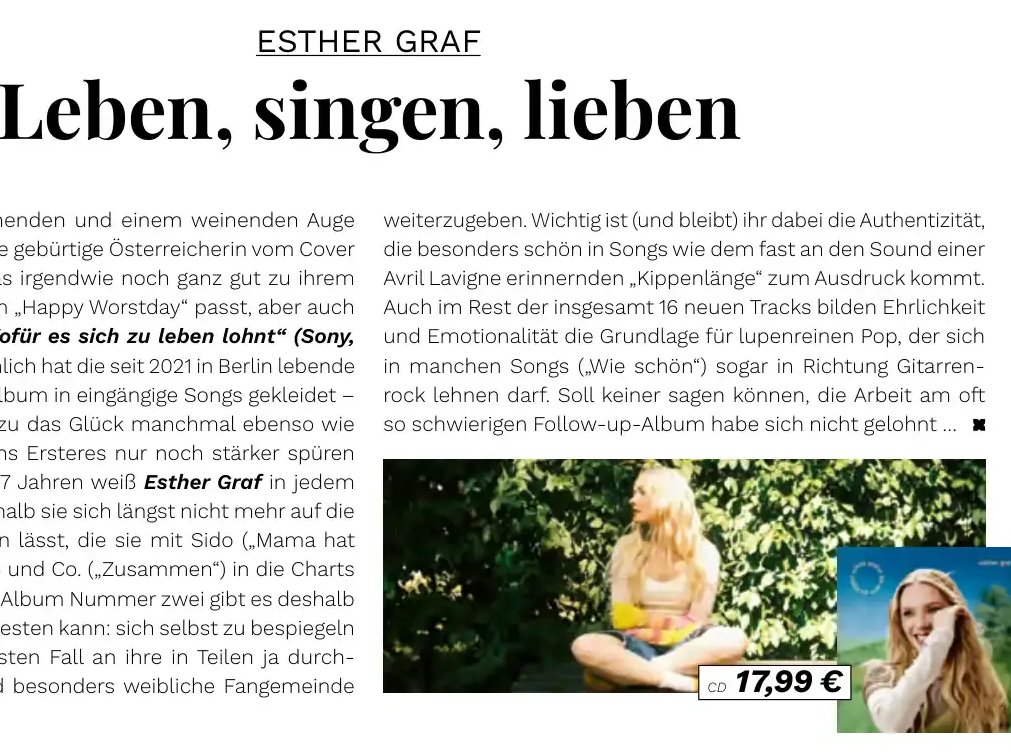 Leben, singen, lieben