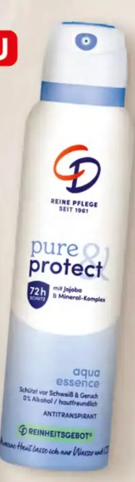 CD pure & protect Antitranspirant Spray aqua essence