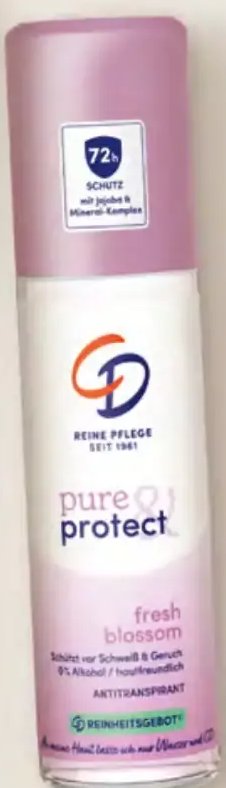 CD pure & protect Antitranspirant Spray fresh blossom