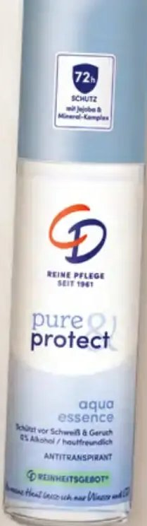 CD pure & protect Antitranspirant Spray aqua essence