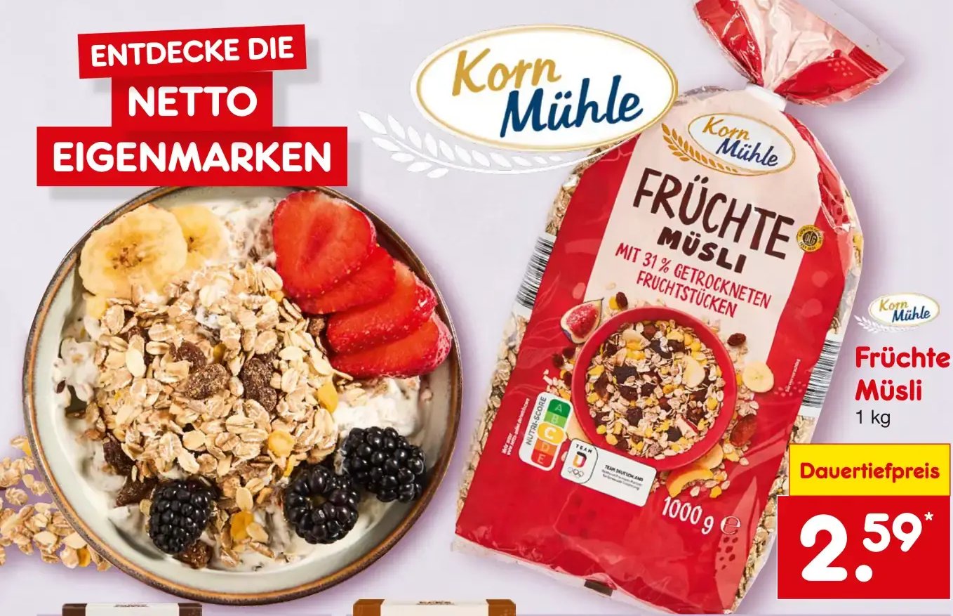 Früchte Müsli
