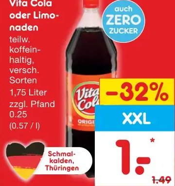 Vita Cola oder Limonaden
