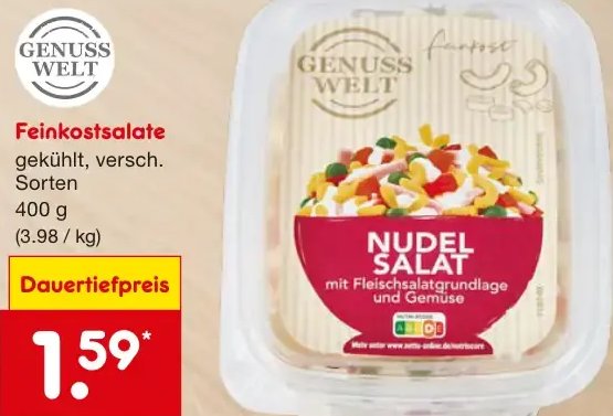 Feinkostsalate Nudelsalat