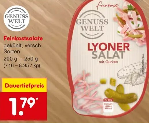 Feinkostsalate Lyoner Salat