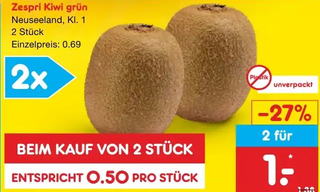 Zespri Kiwi grün