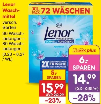 Lenor Waschmittel