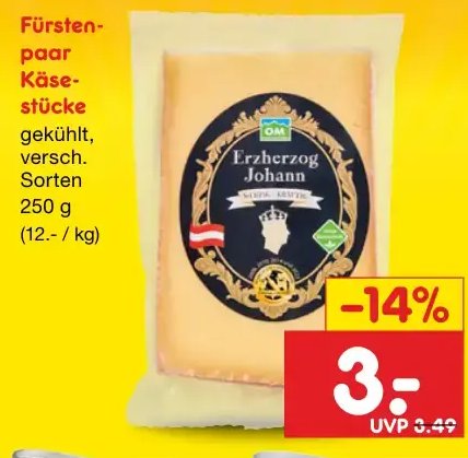 Fürstenpaar Käsestücke