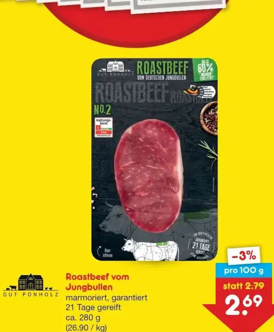 Roastbeef vom Jungbullen