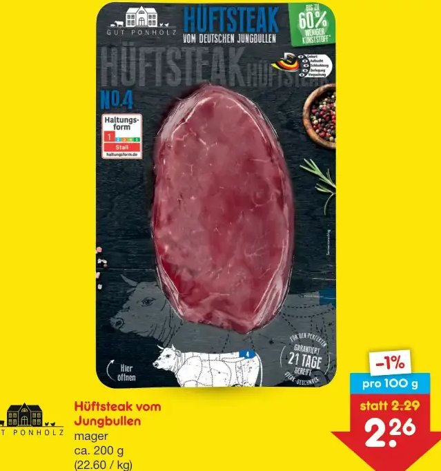 Hüftsteak vom Jungbullen