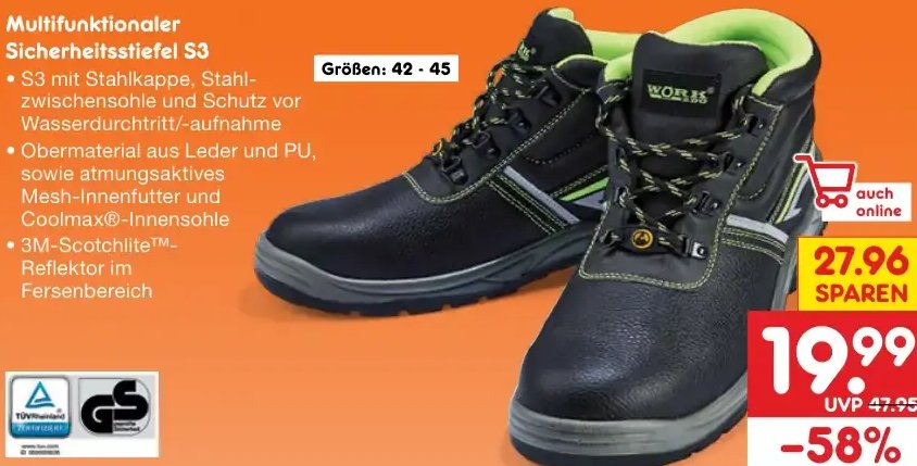 Multifunktionaler Sicherheitsstiefel S3