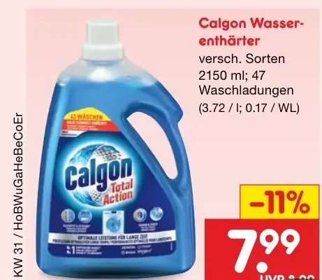 Calgon Wasserenthärter