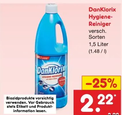 DanKlorix Hygiene-Reiniger