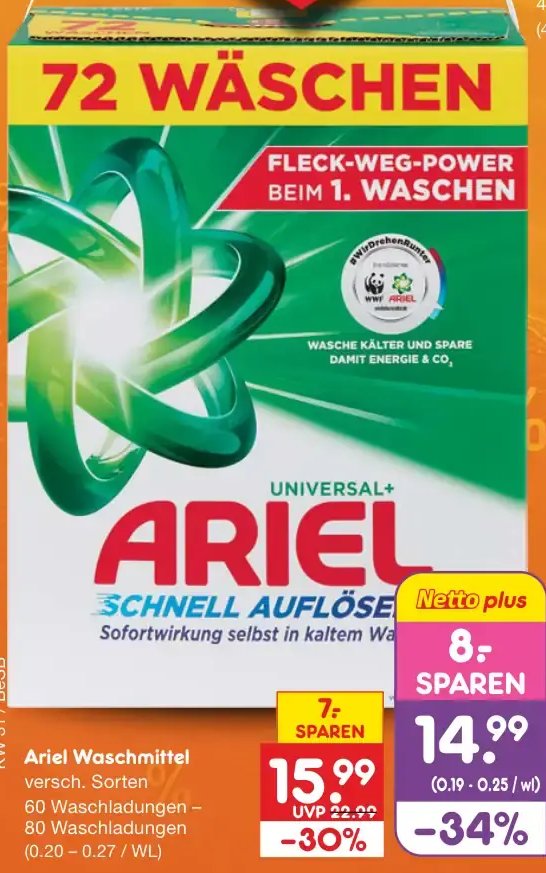 Ariel Waschmittel