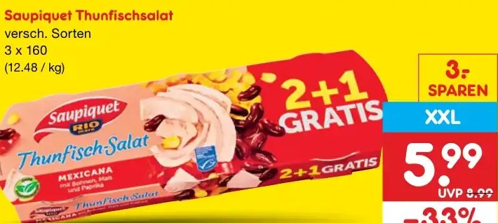 Saupiquet Thunfischsalat
