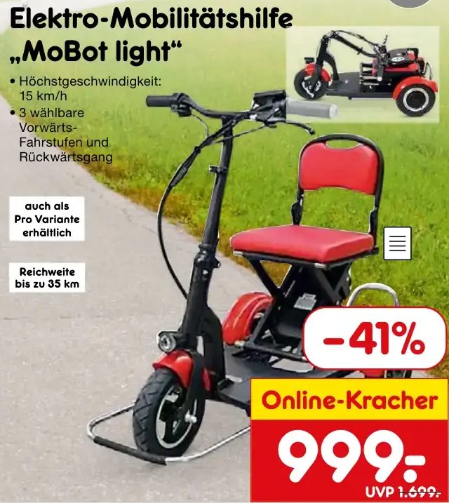 Elektro-Mobilitätshilfe „MoBot light“