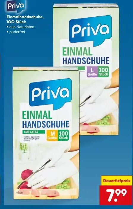 Einmalhandschuhe, 100 Stück