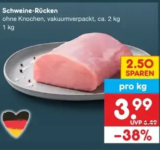 Schweine-Rücken